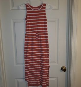 OLD NAVY girls red&white striped maxi Medium (8)